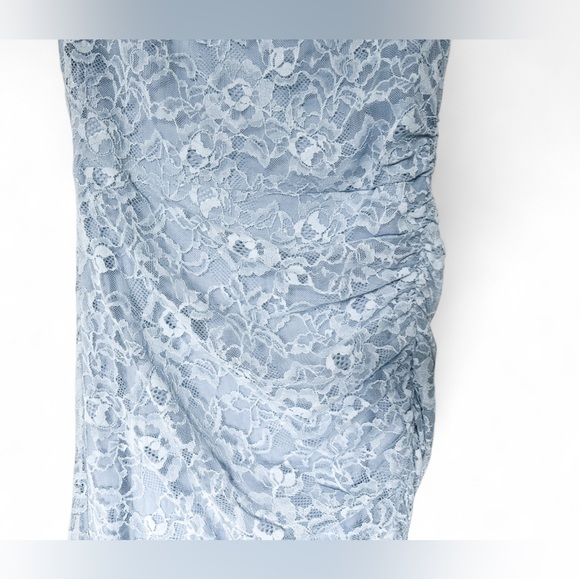 Anthropologie The Maya Ruched Cowl-Neck Dress: Lace Edition Blue Women’s - Large - Picture 11 of 16